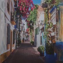 Marbella en colores - 80 x 120 cm - Acryl auf Leinwand - mit Echtheitszertifikat
