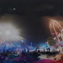 Wiener Prater - 90 x 60 cm - Acrl auf Leinwand - mit Echtheitszertifikat