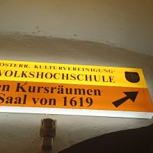 Eingang zu den Kursräumen