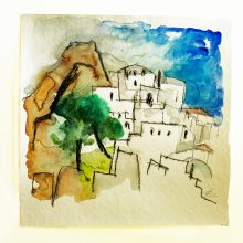 Dorf auf Skyros