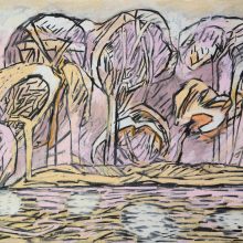 Lethe, 2021, Pastell auf Papier, 50 x 65 cm