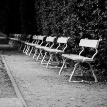 empty city benches